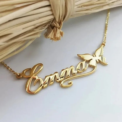 Stainless Steel Custom Name Necklaces With Heart Vintage Letter Choker Necklaces For Women Fashion Jewelry Valentine's Day Gifts