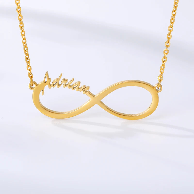 Stainless Steel Custom Name Necklaces With Heart Vintage Letter Choker Necklaces For Women Fashion Jewelry Valentine's Day Gifts